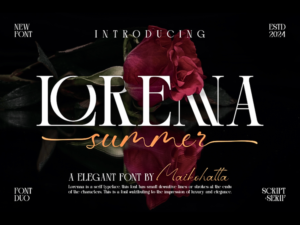 Lorenna - Elegant Duo Font