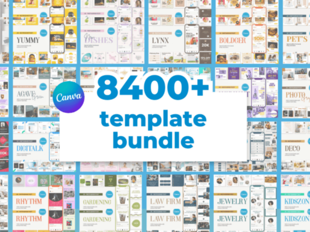 8400+ Social Media Canva Template Bundle