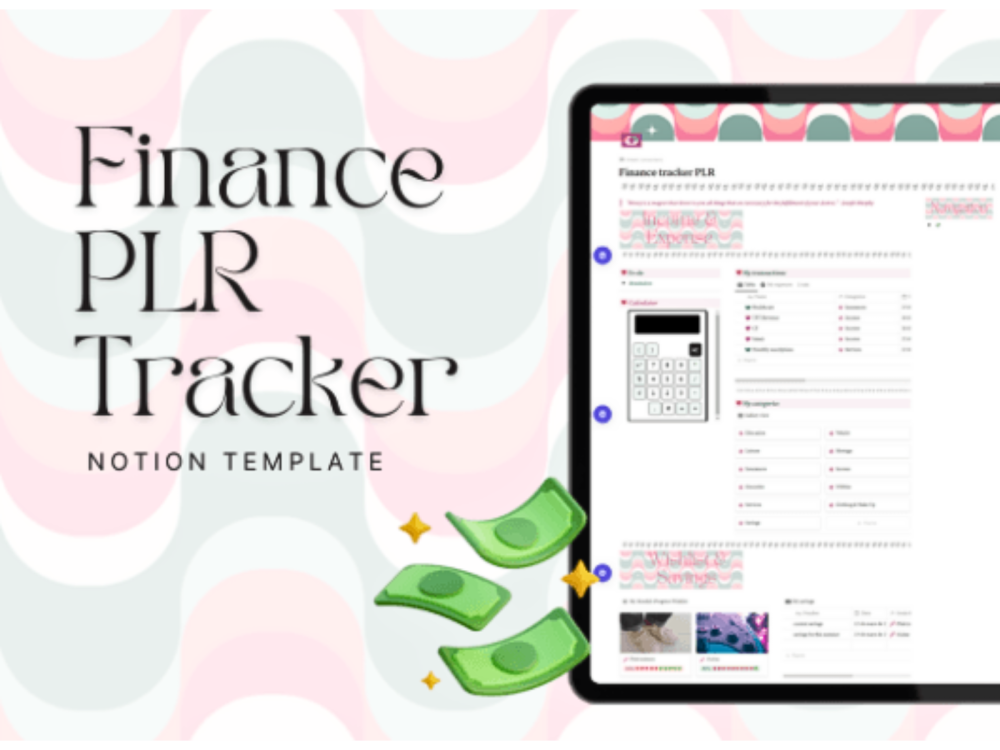 PLR Finance Tracker Notion Template