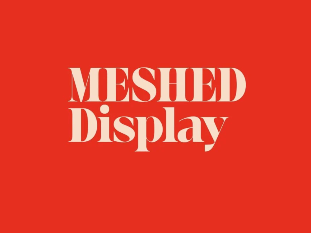 Meshed Display Font
