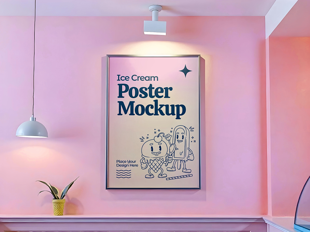 Ice-cream Branding Mockup