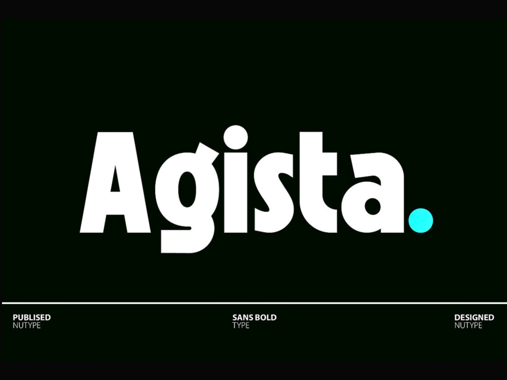 Agista - Sans Bold Type